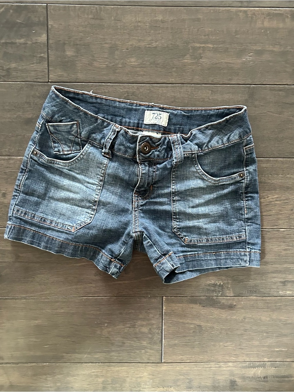 Womens Vintage Low Rise Shorts